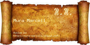 Mura Marcell névjegykártya