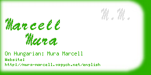 marcell mura business card